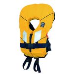 Crewsaver Kids Youth Junior Spiral 100N Lifejacket In Yellow Navy Child & Baby - Size - Baby