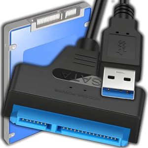Retoo Adaptateur USB 3.0 vers SATA Adaptateur de Disque Compatible avec Les disques durs et SSD de 2,5 et 3,5 Câble SATA vers USB 3.0 Supporte UASP Trim Smart 24cm Compatible Windows Linux Mac OS