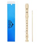 EastRock Soprano Recorder for Beginners Kids, C Key Recorder German Style, Soprano Recorder ABS 3 Pieces with Cleaning Rod Fingering Chart Packing Bag Thumb Rest (White)