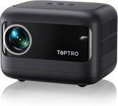 TOPTRO 1080P Mini Projector with Bluetooth and WiFi - Portable Outdoor Projector with Electric Focus, Home Theater Projecteur with Electric Keystone for Smartphone, Video Games, HDMI, TV Stick, USB