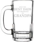 12oz Beer Mug Stein Glass The Best Dads Get Promoted To Grandpa