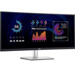 Dell 34" (86.36 cm) Curved USB-C Hub Monitor-P3424WE, WQHD 3440 x 1440 at 60 Hz, IPS-Panel, HDMI (HDCP 2.3), DisplayPort 1.2 (HDCP 2.3), USB-C 3.2 Gen 1, USB 3.2 Gen 1 Type A, 4 x USB 3.2 Gen 1 Type B