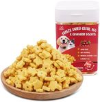 Dancing Tail Freeze Dried Quail Egg Yolk & Cranberry Cube Cat & Dog Treats Biscuits, Dehydrated Healthy Tasty Snack for Training 2.5 Ounce