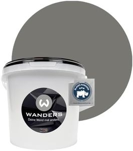 Wanders24 Pintura de pared pintura de pizarra mate (3 litros, Gris hormigón) lavable, creativo, escribible, pintura de pizarrón