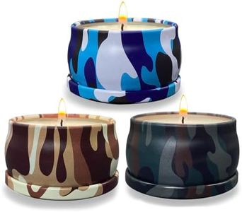 3 Packs x 2.5 oz Citronella Candles Outdoor Set，Indoor Scented Soy Wax Candles Portable Travel Tin Gift Set for Home Garden Patio Balcony Decorative