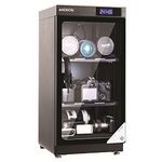 Andbon Ad-50C (50 Liters Capacity) Digital Display Dry Cabinet (Black) with Humidity Controller | Steel - 4-Pin