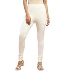 BIBA Women Solid Fitted Bottom WEAR(COREKL001_Off White_XXXL)