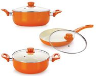 Nirlon Ceramic Coated Non-Stick Multipurpose Cookware Set