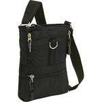 Derek Alexander NS Half Flap Front Organizer-1, Black, One Size