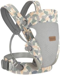 BABYPARK 3-in-1 Baby Carrier Newborn to Toddler - Ergonomic(7.5-45lbs),Cozy Baby Carrier，Enhanced Lumbar Support，Easily AdjustableLightweight & Breathable Child Carrier(Camouflage)