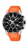 Festina 'The Originals collection' Men's Quartz Watch with Black Dial Chronograph Display and Orange Rubber strap F20330/4