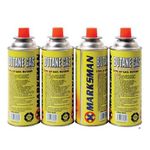 4 Butane Gas Bottles Heater Cooker Canister Camping BBQ Home