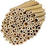 Belle Vous Natural Bamboo Stakes (Set of 100) – L 10 x W 0.9 cm – Insects Hotel, Wild Bee Hotel Solid & Durable – Tomato Stake, Garden Plant Support & Crafts