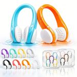 Nose Clips Swimming – 10 Pcs Silicone Swimming Nose Clip for Adult and Kids (Aged 7+), Waterproof Nose Plugs with Storage Box, Multicolour,for Beginners