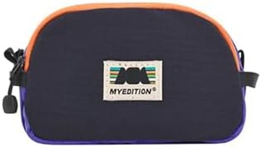 MYEDITION Makeup Bag Small Size, Lightweight Water-Resistant Nylon Cosmetic Bag Travel Toiletry Organizer(Navy Blue)