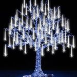 FYYZY Christmas Lights Meteor Shower Rain Light Falling Rain Lights with 25 Tubes 900 LEDs Waterproof Icicle Snow Fall String Lights for Party Tree Home Patio Outdoor Decoration