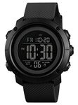 findtime Men's Digital Sports Watch Stopwatch Alarm Waterproof Wrist Watches for Men LED Tactical Dual Time Zone Display Electronic Outdoor Watch