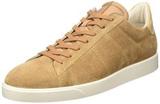 ECCO Men's Street Lite Retro Sneaker, Cashmere Suede/Powder, 10-10.5