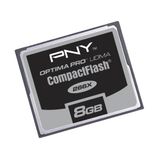 PNY Optima Pro UDMA 8GB CompactFlash 266X (40MB/Sec Read/Wrte Speed) Flash Memory Card P-CF8GB-266W-DVDC