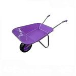 New Child Kids Metal Wheelbarrow - Purple/Silver - Toy, Play, Farm, Gardening