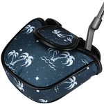 VIXYN Mallet Putter Cover - Cool Putter Cover - Mallet Putter Headcover - Fleeced Lined Putter Head Covers - Protective Golf Club Covers to Match Driver Headcover (Palm Springs)