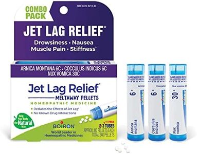 Boiron Jet Lag Relief Kit - Travel Essential for Relief from Nausea, Stiffness, Muscle Pain, and Drowsiness from Long Flights - 3 Count (240 Pellets)