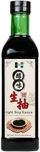 NPG Premium Light Soy Sauce 16.9 Fl Oz, Tamari Lite Dipping Sauce for Sushi, Sashimi, Fish, Dumplings, Noodles, Meat Marinades
