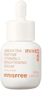 innisfree Green Tea Enzyme Vitamin C Brightening Serum for Dark Spot Fading, Korean Face Serum for Glow