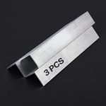 13Inch Aluminum Angle Stock,3PCS 2" x 2" Aluminum Angle 6061, T6511 Mill Stock, 1/8" Thick