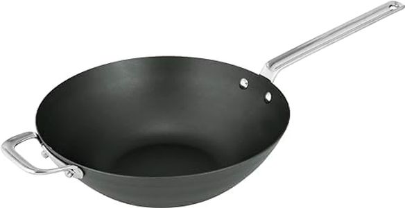 Scanpan Black Iron Carbon Steel Wok, 30 cm
