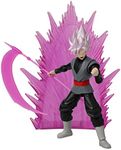 Dragon Ball 37138 Dragon Stars-Power Up Pack-Goku Black Rosé-17cm Articulated Action Figure-with New Effect Pieces and Swappable Hands, Multicolor