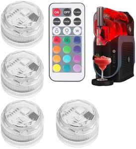 4X Mini Submersible LED Lights with Remote | Reusable LED Ca-psule Lamp with 13 Colors & 4 Modes for Birthday Outdoor Camping Marine Easter Party Halloween