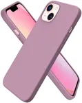 ORNARTO Compatible with iPhone 13 Case 6.1, Slim Liquid Silicone 3 Layers Full Covered Soft Gel Rubber Case Cover 6.1 inch-Lilac Purple