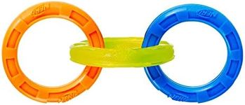 Nerf Dog 10.5in TPR 3 Ring Tug - Blue/Green/Orange