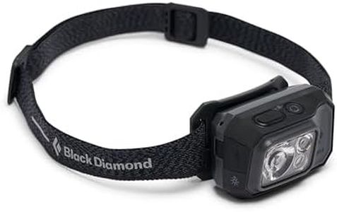 BLACK DIAMOND Storm 500-R Rechargeable LED Headlamp, Waterproof and Dimmable for Camping, Hiking, Running, Hunting, Work with Red Light Headlamp Mode, Graphite