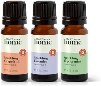 Plant Therapy Sparkling Laundry Essential Oil Blends Set of 3, Peppermint, Grapefruit & Lavender, Pure, Undiluted, Wash Fragrance and Scent Enhancer