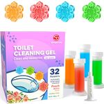 Simple Life Toilet Bowl Cleaner, Fresh Flower Gel Stamp, Stops Limescale and Stains with Air Freshening Scent, Deodorizing Clean (32 Stamps, Variety Pack)