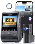 VIOFO A329S 4K 60FPS Dash Cam Front and Rear, 4K+2K Dual Dash Camera for Cars, Power Saving Parking Mode, Wi-Fi 6 App Control, Dual STARVIS 2 Sensors, Supports up to 4TB SSD or 512GB microSD Card