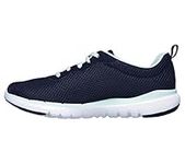 Skechers Women's Flex Appeal 3.0 First Insight Trainers, Navy Mesh Aqua Trim, 7 UK