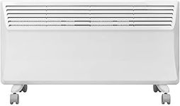 Devola Electric Panel Heater Low Energy Wall mounted Radiator 2000W, Eco Warm Energy Efficient Technology, Floor stand & wall mount, Adjustable Thermostat with Programmable Timer, Lot 20, DVS2000W