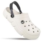 WALKAROO Clogs for Mens -Trendy|Lightweight and Comfortable|WC8736 - Off White