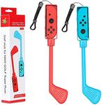 Golf Clubs，2 Pack Set，Compatible with Mario Golf: Super Rush - Nintendo Switch , For Switch Joy-Con