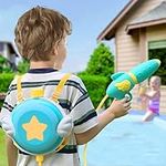 Backpack Water Gun,Pull-Shoot Easy Water Blaster Pistol for Kids 3-14 with Large Capacity Water Tank 1500ML and Adjustable Shoulder Strap,30ft Range, Water Squirt Toy for Kids/Adults for Summer Pool Beach Holiday