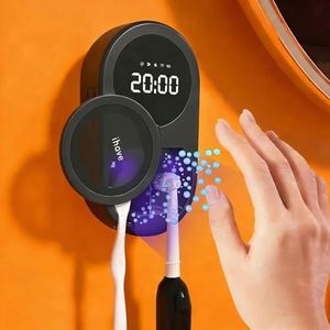 iHave UV Toothbrush Sanitizer Holder 2 Slots Wall Mounted Wave Sensor Auto