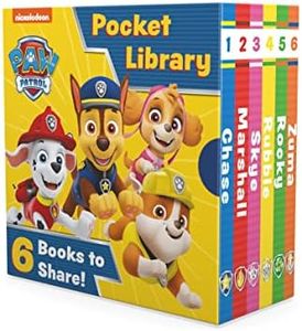 Paw Patrol Pocket Library: Six illustrated story mini board books for children aged 1, 2, 3, 4 based on the Nickelodeon TV Series