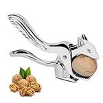 Metal Manual Nutcracker - Squirrel Shaped nut Cracker - Nut Cracker Tool Perfect for Cracking All Nuts Such as Walnuts, Almonds, Hazelnuts (Silver)