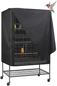 Explore Land Pet Cage Cover - Good Night Cover for Bird Critter Cat Cage to Small Animal Privacy & Comfort (Medium, Black)