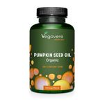 Vegavero Organic Pumpkin Seed Oil Capsules 1000 mg | Prostate Supplements | 45% Omega 6 Fatty Acids | NO Additives | Overactive Bladder & Urinary Tract Health | 180 Capsules | Vegan