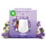 Air Wick Essential Mist Diffuser Kit, Relaxing Lavender, 1 Device & 1 refill (20ml), Natural Essential Oils, Last up to 45 days , Air freshener