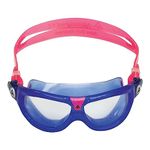 Aqua Sphere Seal Kid 2,Child Diving Mask,Blue And Pink/Clear Lens, One Size